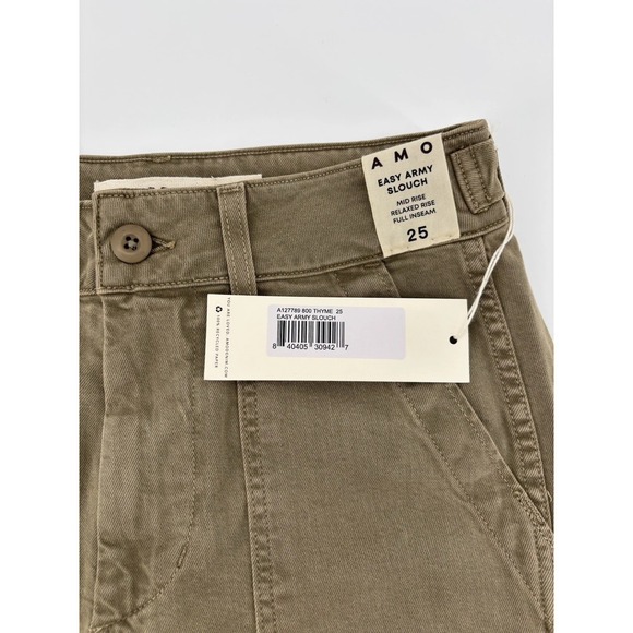 NWT AMO Easy Army Slouch Trouser Pant Sz 25 (meas 28) Thyme MSRP $302 - Picture 13 of 16